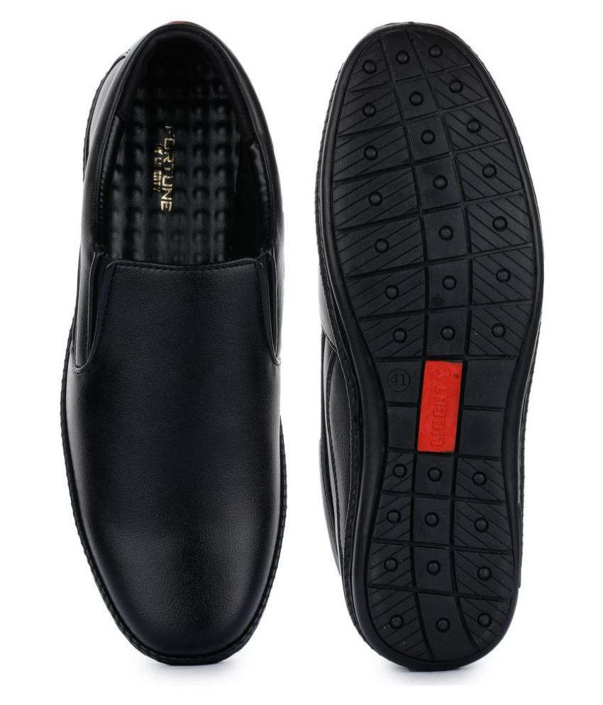 Liberty Office Black Formal Shoes Price in India- Buy Liberty Office ...