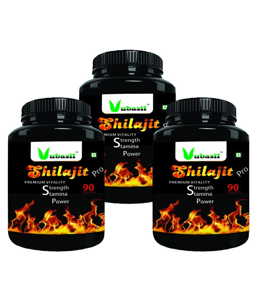 VUBASIL Pure Shilajit Gold (270 Caps) 800 mg Vitamins Capsule Buy