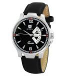 Om Collection Black Skt 11 Leather Analog Men's Watch