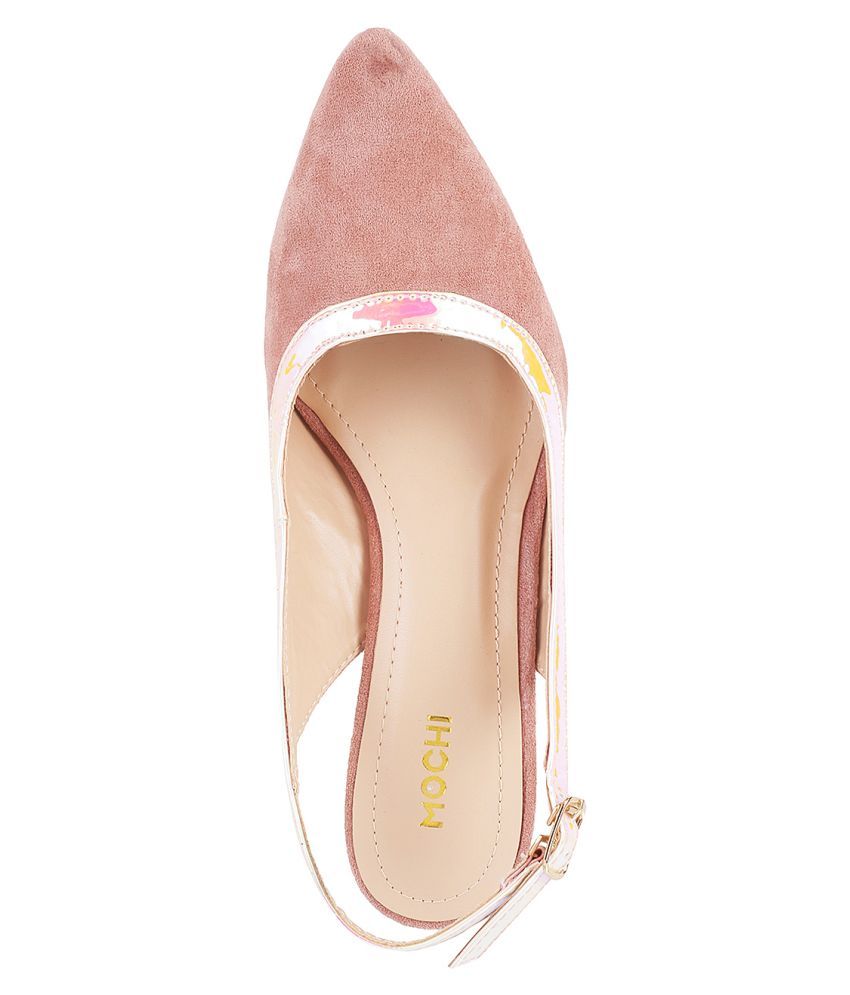 Mochi Pink Block Heels Price in India- Buy Mochi Pink Block Heels Online at Snapdeal