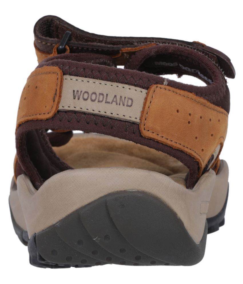 Woodland Camel Leather Sandals Price in India- Buy ...