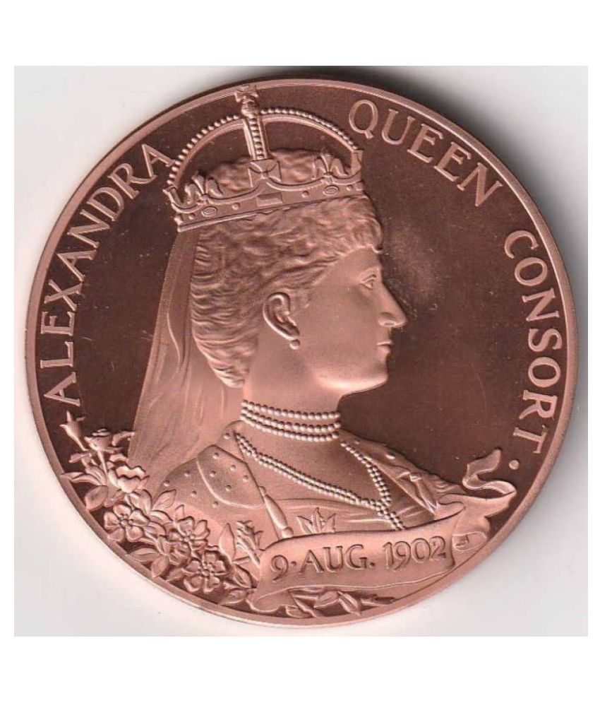     			Crowned 9th August1902 - Edward VII Alexandra Queen Extremely Fine Condition Rare Big Coin