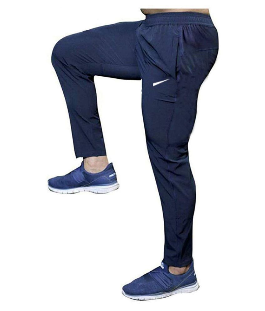 SPENCHER Men's 100% Stretchable Black Joggers Lower for ...