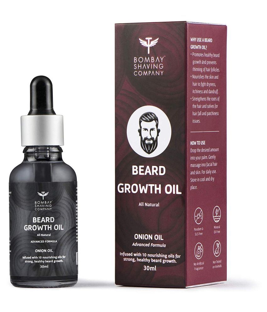 Bombay Shaving Company Beard Growth Onion Oil-10X Nourishing Oils For ...