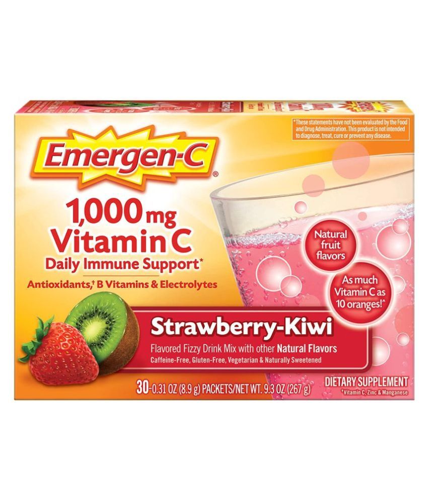 Emergenc Vitamin C 1000mg, 30 no.s Strawbery Vitamins Powder Buy