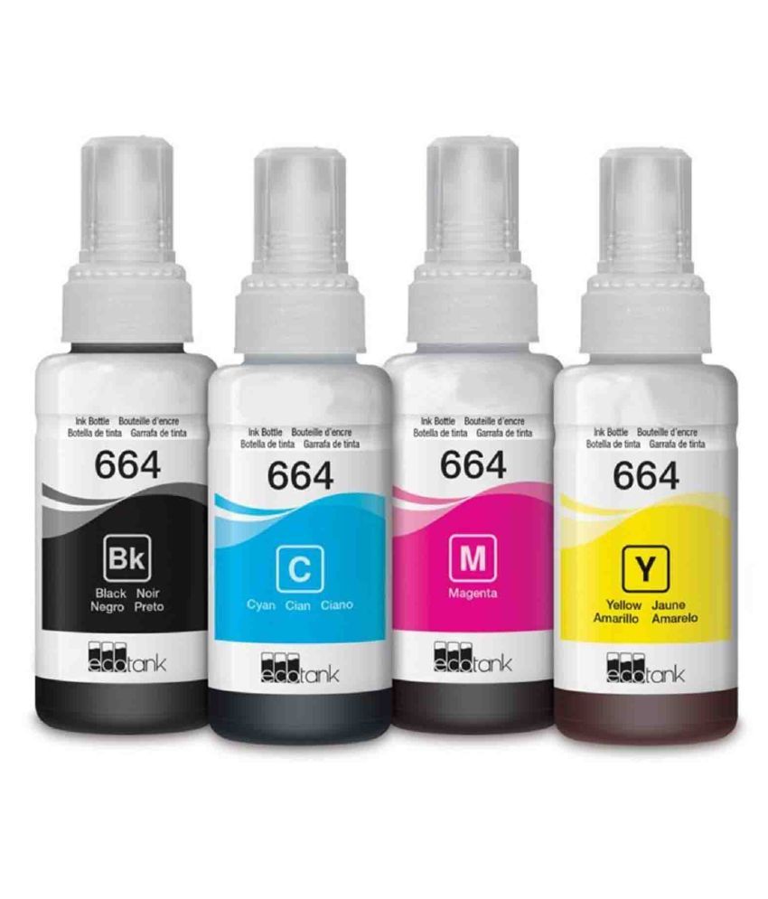verena Epson 664 Multicolor Pack of 4 Ink bottle for L100 / L110 / L130