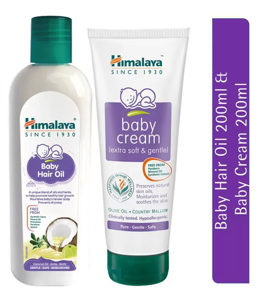 HIMALAYA Baby Hair Oil 50ml  Baby Massage Oil 50ml  Baby Cream 50ml  Combo   Buy Baby Care Combo in India  Flipkartcom