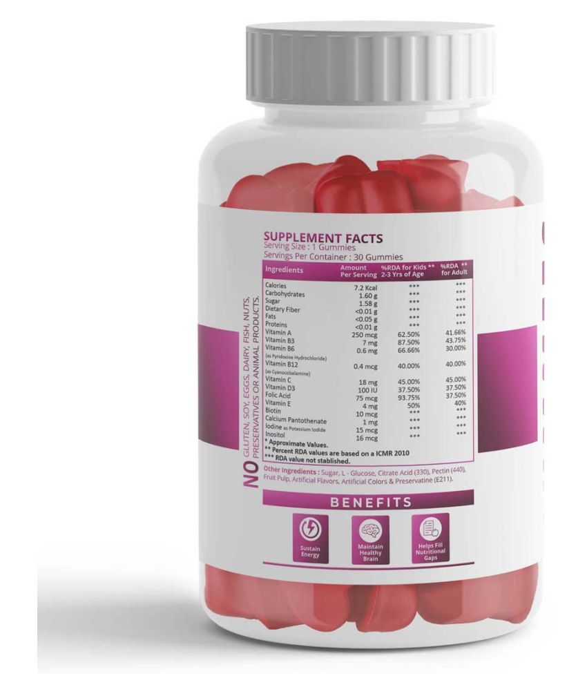 DAILY NUTRA multivitamin veg gummy for kids adults and womens Gummy 30 no.s: Buy DAILY NUTRA 