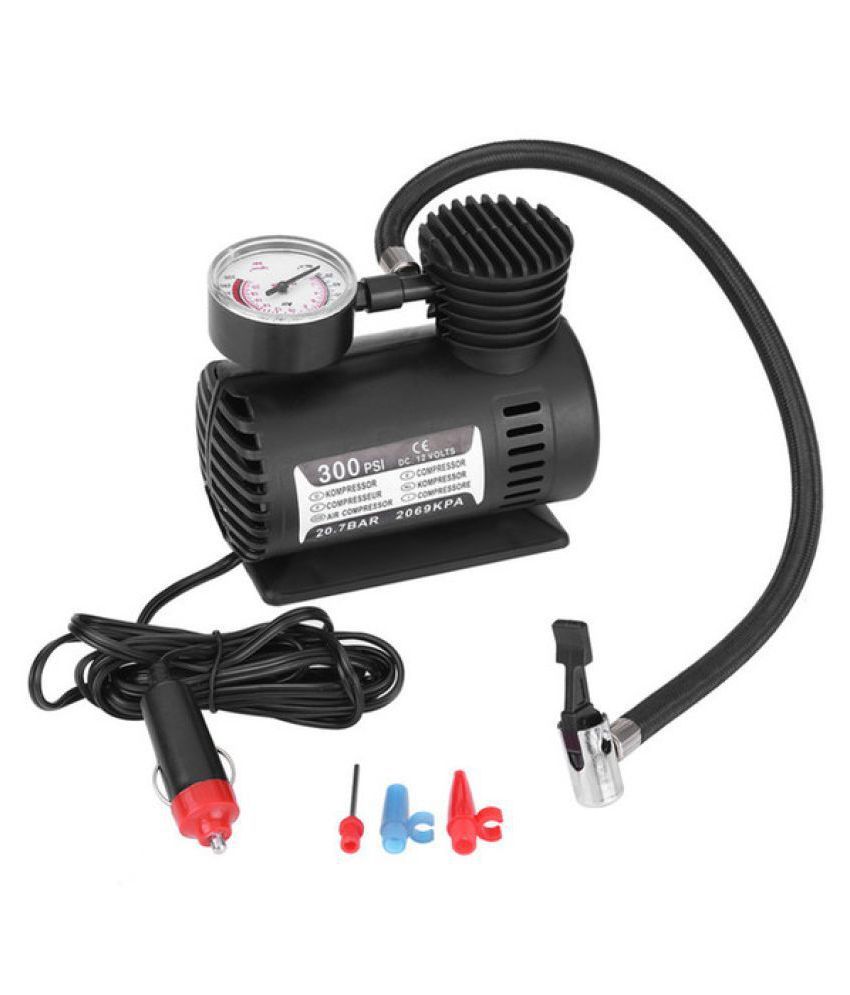 Electric Mini DC 12V Air Compressor Pump for Car and Bike ...