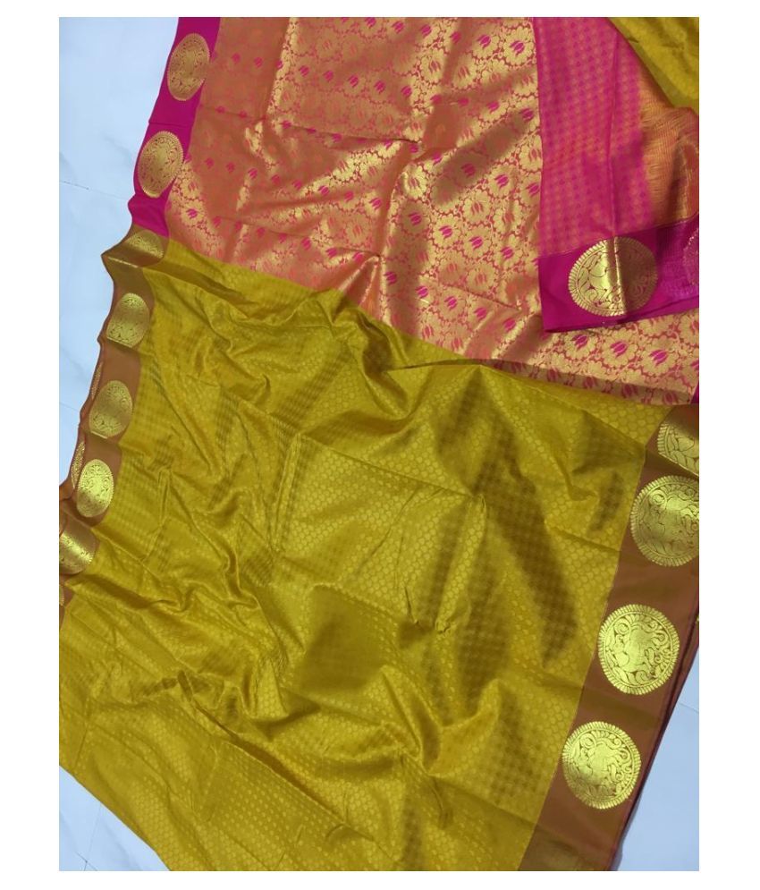 Keerthi Boutique Green Kanchipuram Saree - Buy Keerthi Boutique Green ...