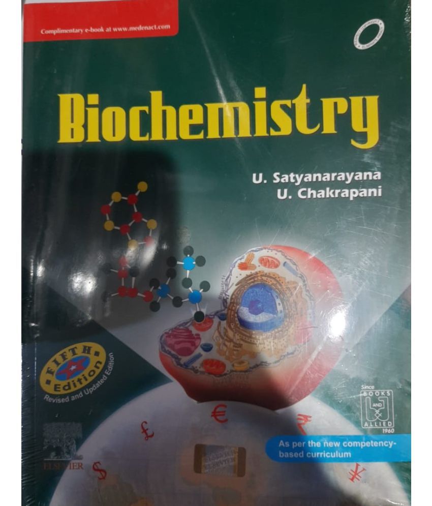 Biochemistry By U Satyanarayana And U Chakrapani Paperback 5th 