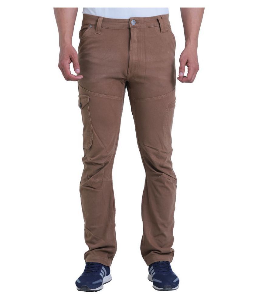 brown cargos mens