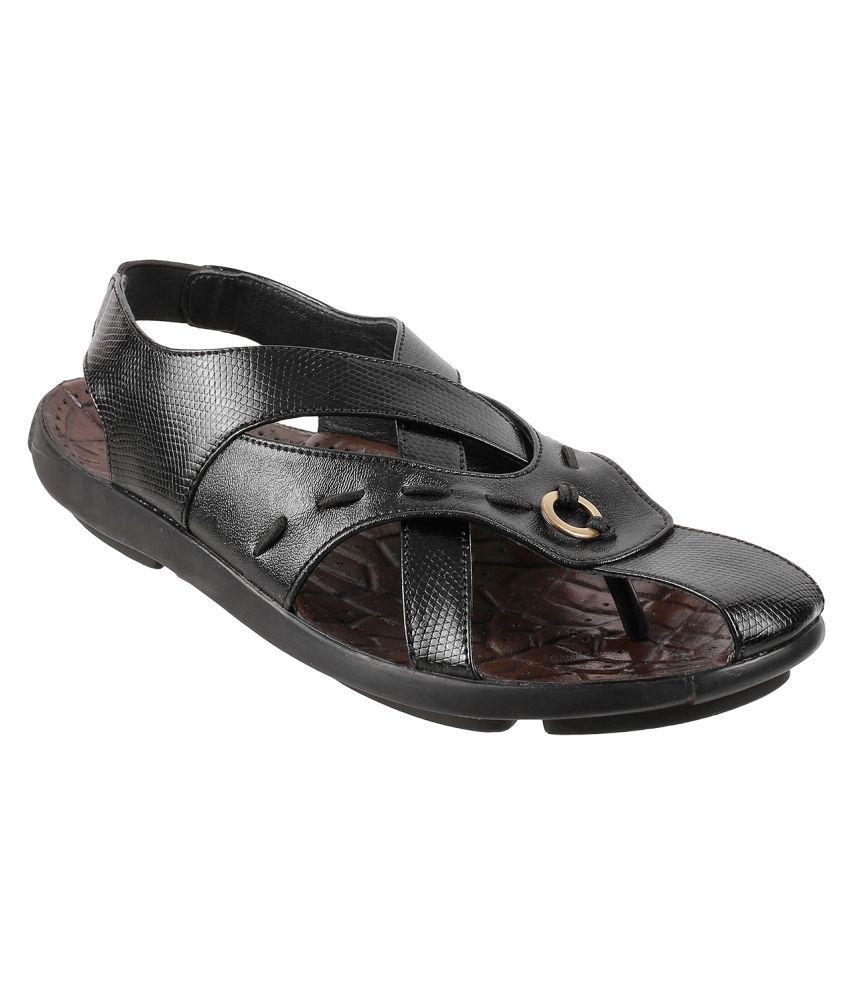 mochi black sandals