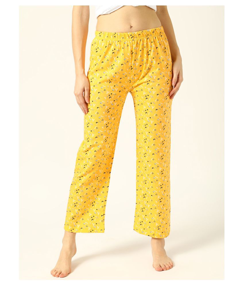 Buy V2 Cotton Pajamas - Yellow Online at Best Prices in India - Snapdeal