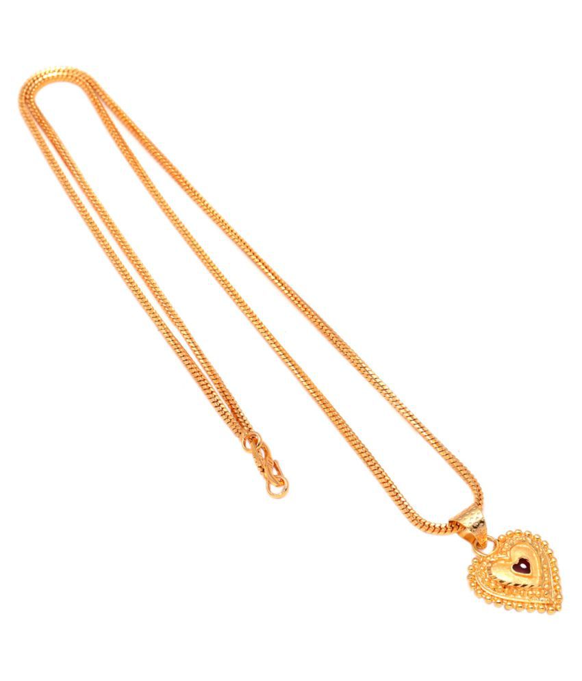     			Jewar Mandi Pendant CHAIN Locket Gold Plated Beautiful Jewelry For Men,Women & Girls, Boys 8237