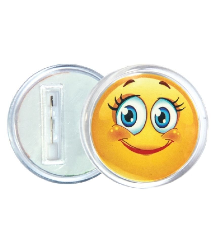 Smiley/Emoji Badge Pins Buttons Set Of 6 Badges - Buy Smiley/Emoji ...