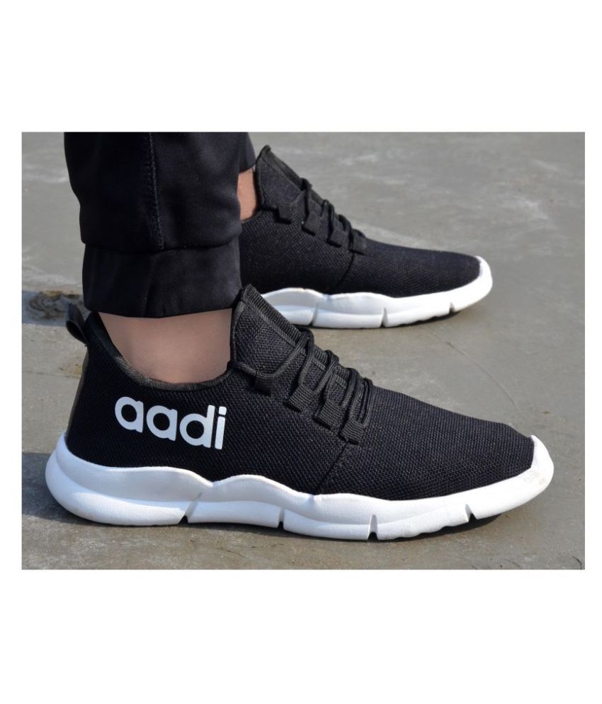 aadi men's black running shoes