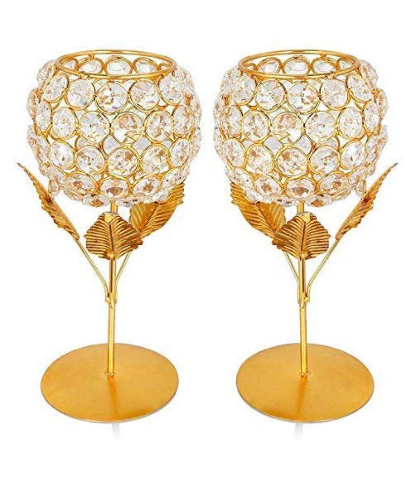     			Arsalan Crystal Party Decor Gold - Pack of 2
