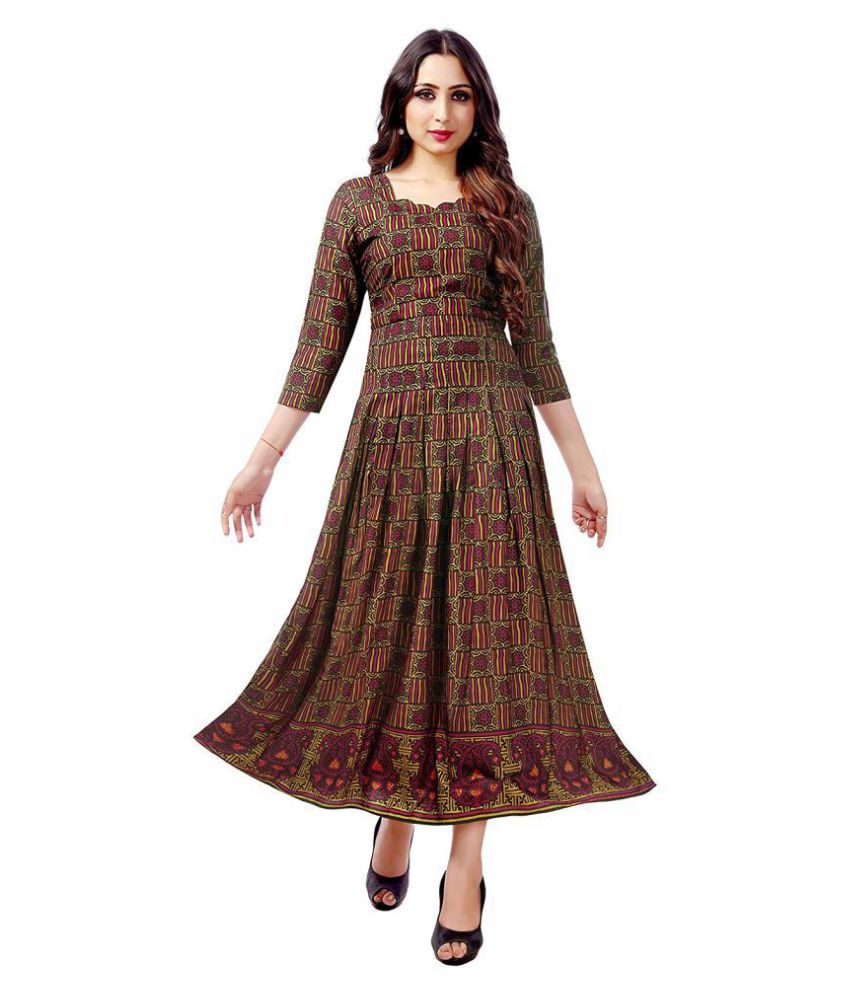 superb ethnic style maroon color beautiful gown