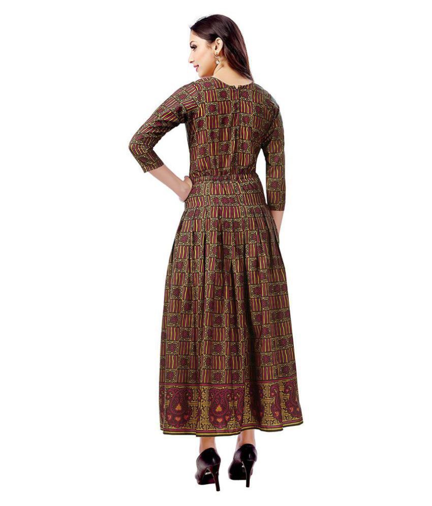 maroon ethnic gown