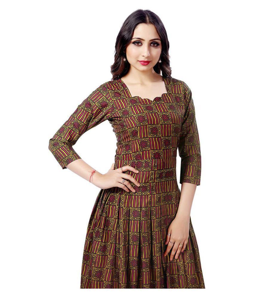 maroon ethnic gown