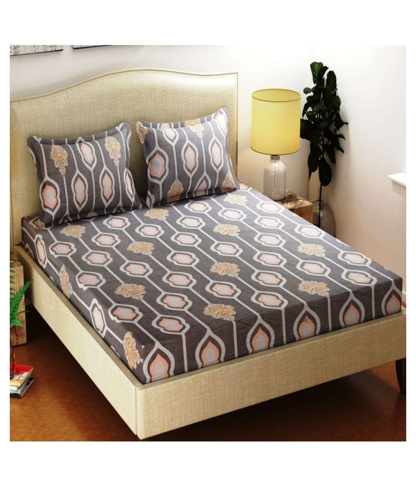 JEBY Glace Cotton Double Bedsheet with 2 Pillow Covers Buy JEBY Glace