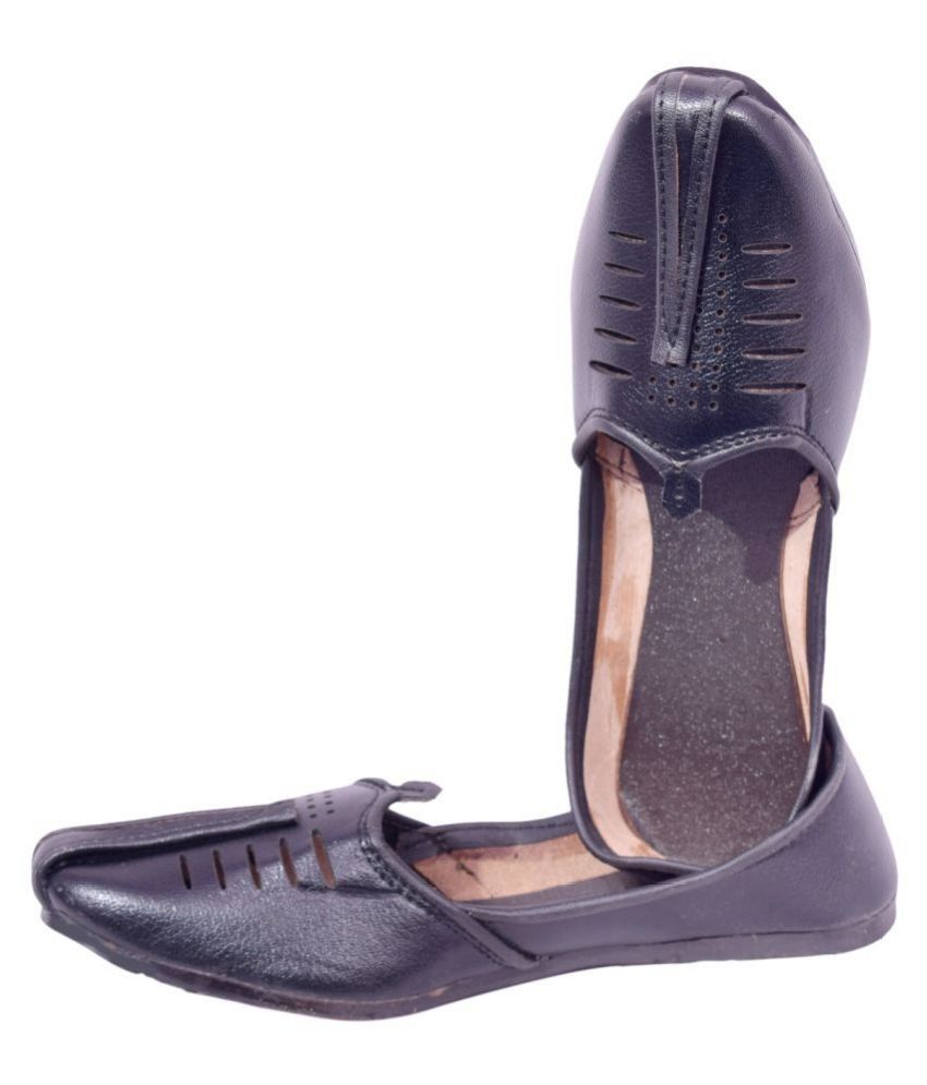 RAJASTHANI JUTI Black Jutti Buy RAJASTHANI JUTI Black Jutti Online at