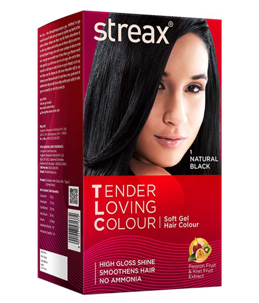 Streax TLC Permanent Hair Color Black 95 mL: Buy Streax TLC Permanent ...