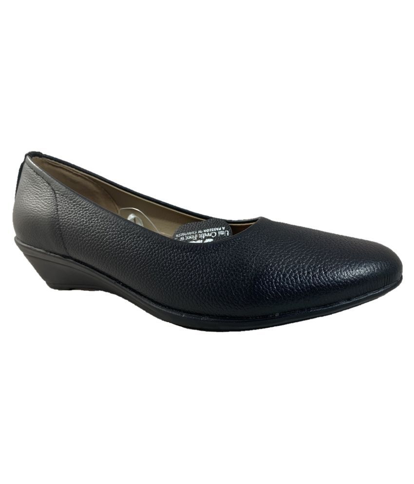 Uni Credit Footwear Black Ballerinas Price in India- Buy Uni Credit ...