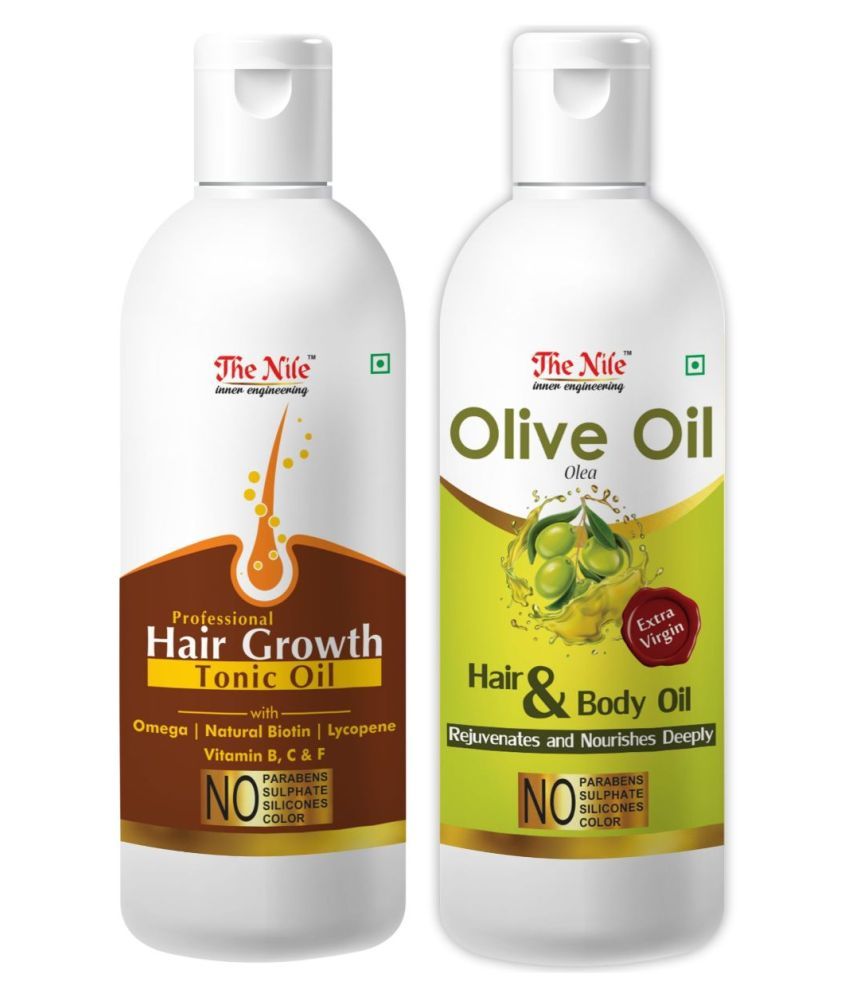     			The Nile Hair Tonic 150 ML + Olive Oil 200 ML Hair Growth Oil 350 mL Pack of 2