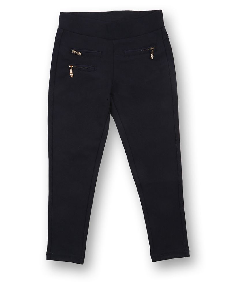 plain black joggers junior
