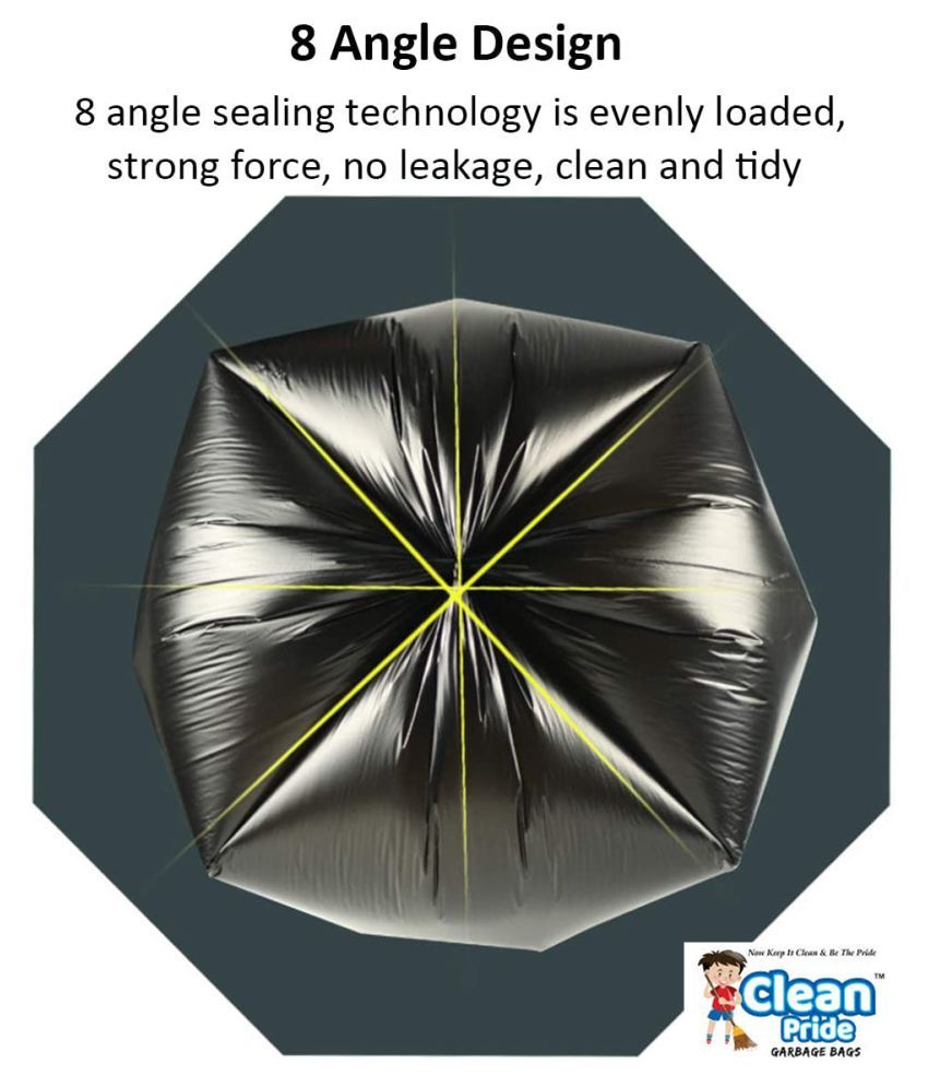 Dustbin Cover Trash Waste Disposal Garbage Bags Medium 19 x 22 Inches