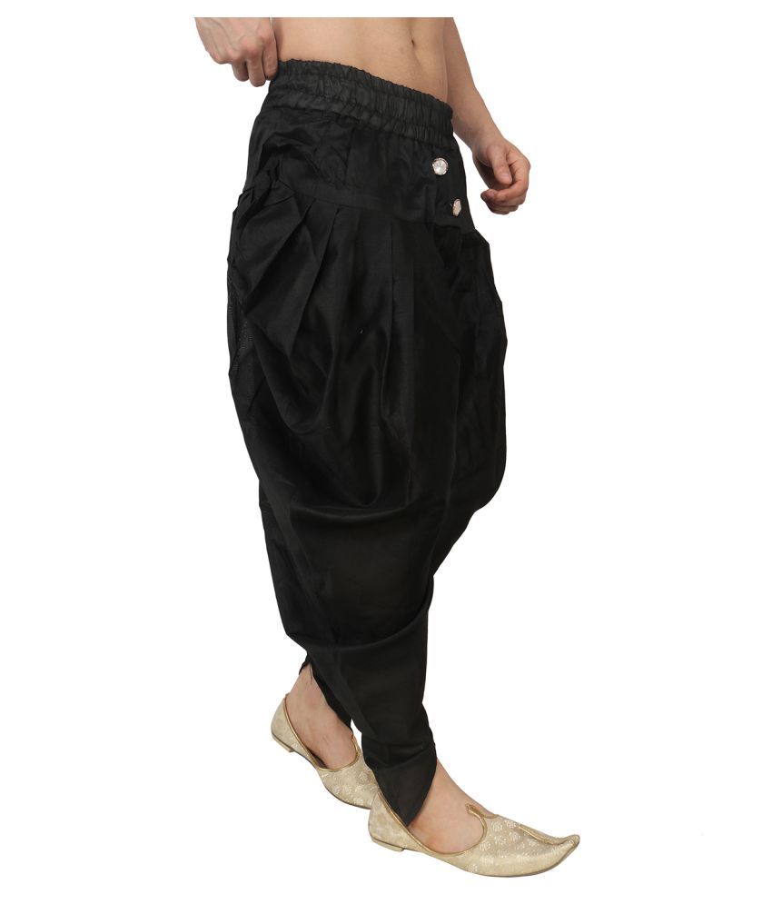 black shirt & dhoti