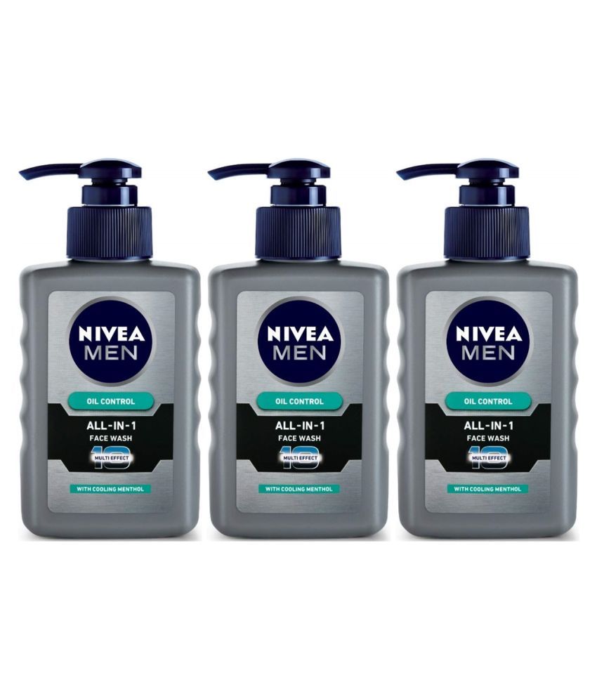 nivea all in one face wash pump