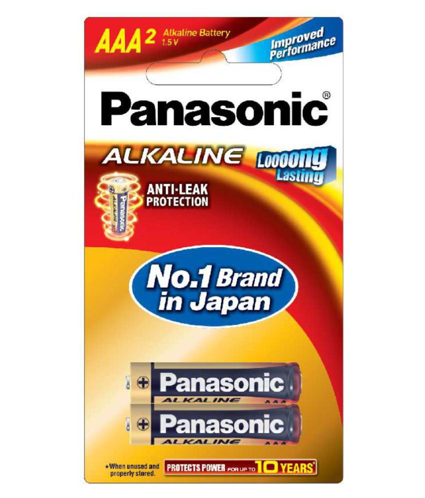     			Panasonic AAA Alkaline Batteries 1.5 V Non Rechargeable Battery 2