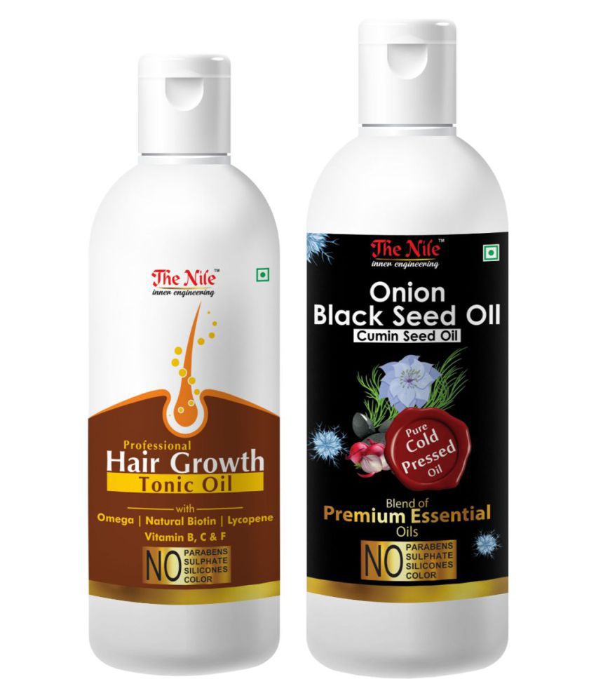     			The Nile Hair Tonic 100 ML + Onion Black Seed 200 ML  Hair Oils 300 mL Pack of 2