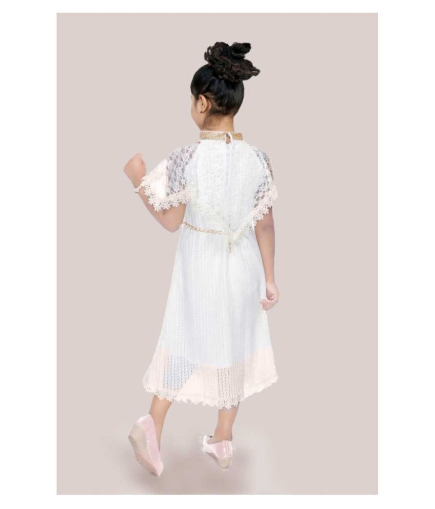 white color frock design
