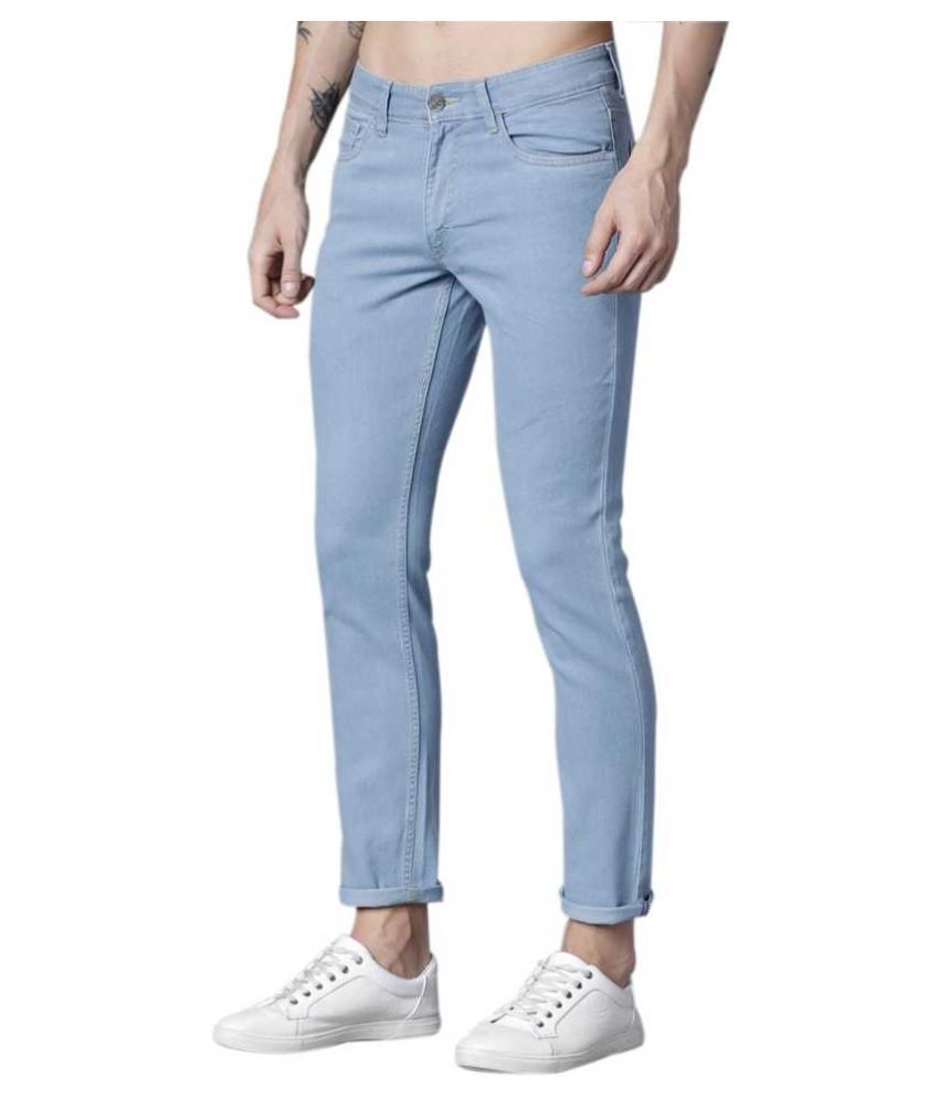 light blue slim jeans