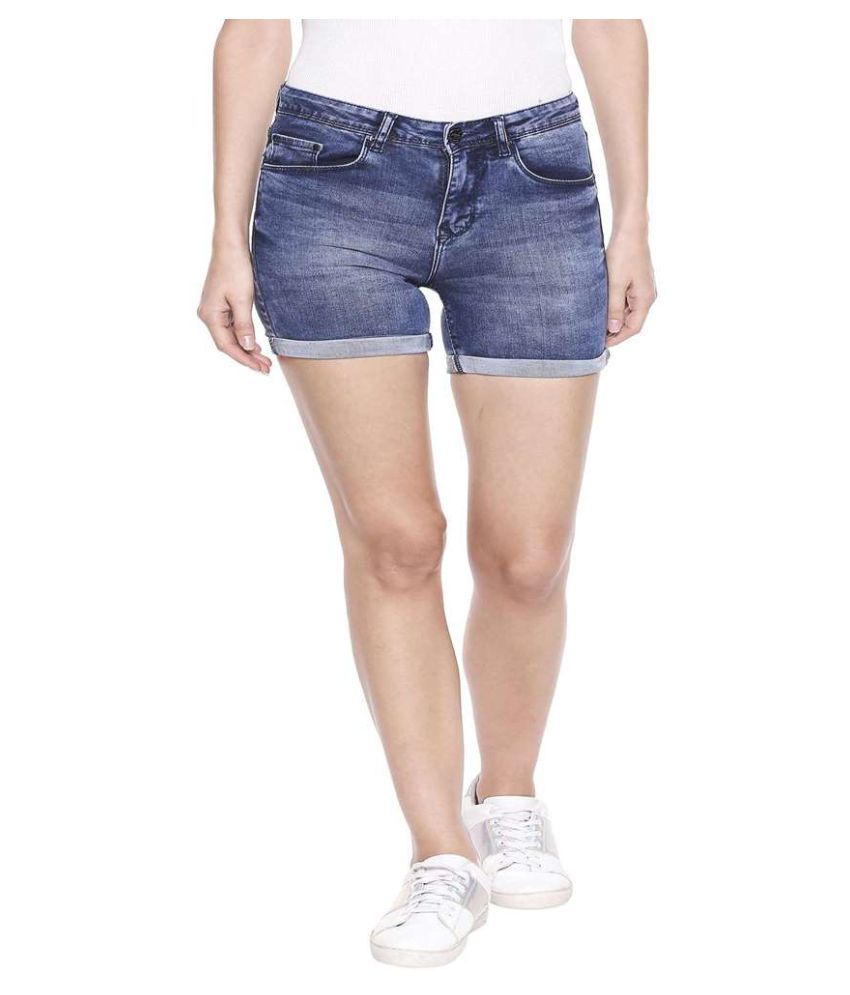 denim hot pants for women