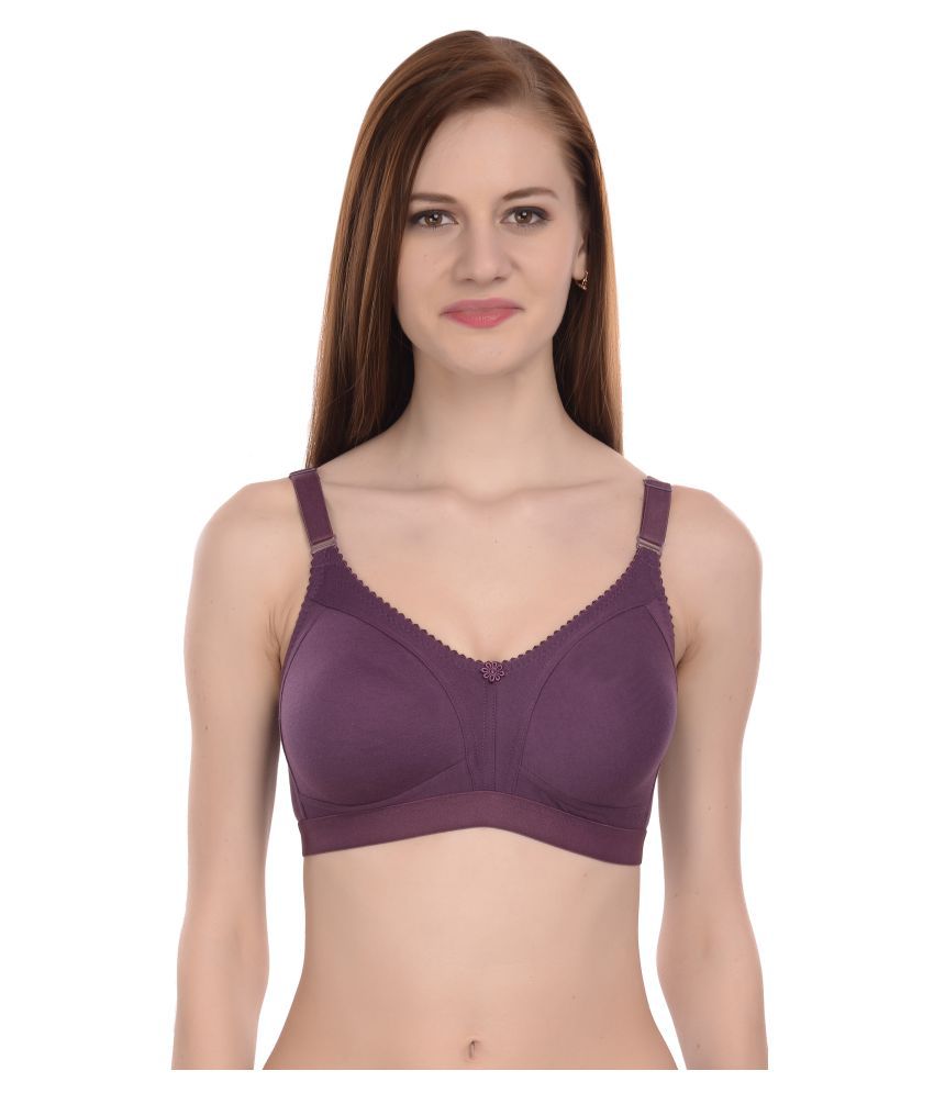     			Viral Girl Cotton T-Shirt Bra - Purple
