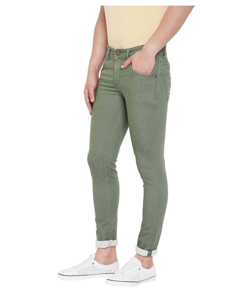 olive green skinny jeans