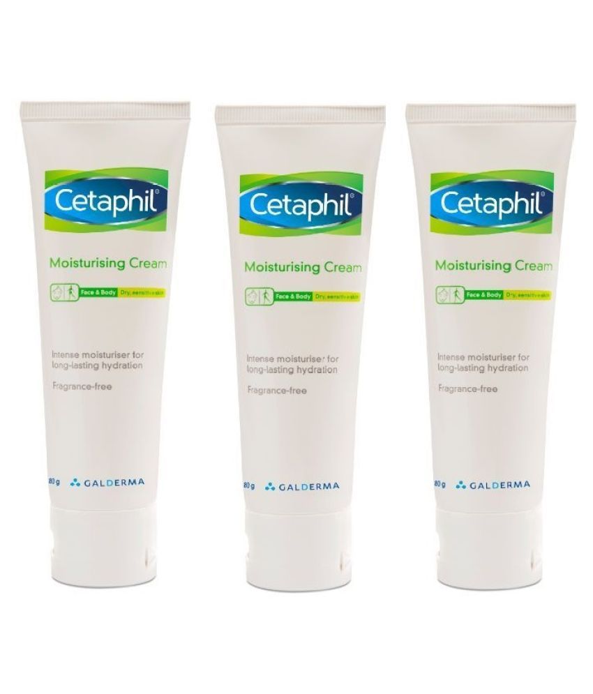 Cetaphil Moisturizing Cream for Face and Body (80 g) Pack of 3 Buy