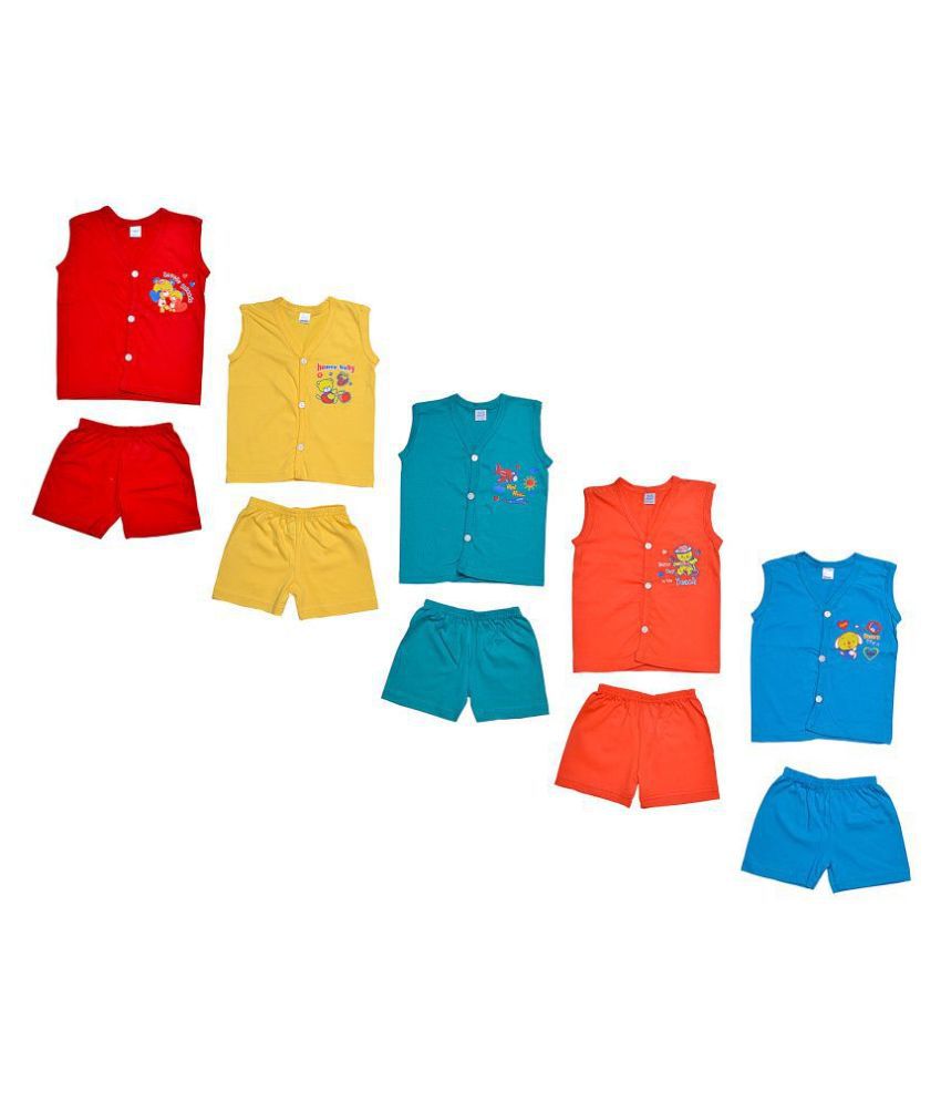 Sathiyas Baby Boys Top & Bottom sets - Set of 5 - Buy Sathiyas Baby Boys Top  & Bottom sets - Set of 5 Online at Low Price - Snapdeal
