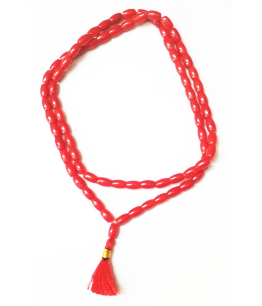 Coral Red Coral Mala (Moonga/Munga Mala): Buy Coral Red Coral Mala ...