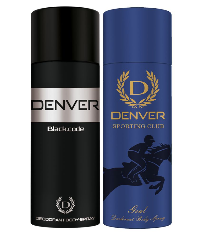     			Denver Denver Black Code and Goal Deo Combo (Pack of 2) Men Liquid 315 g