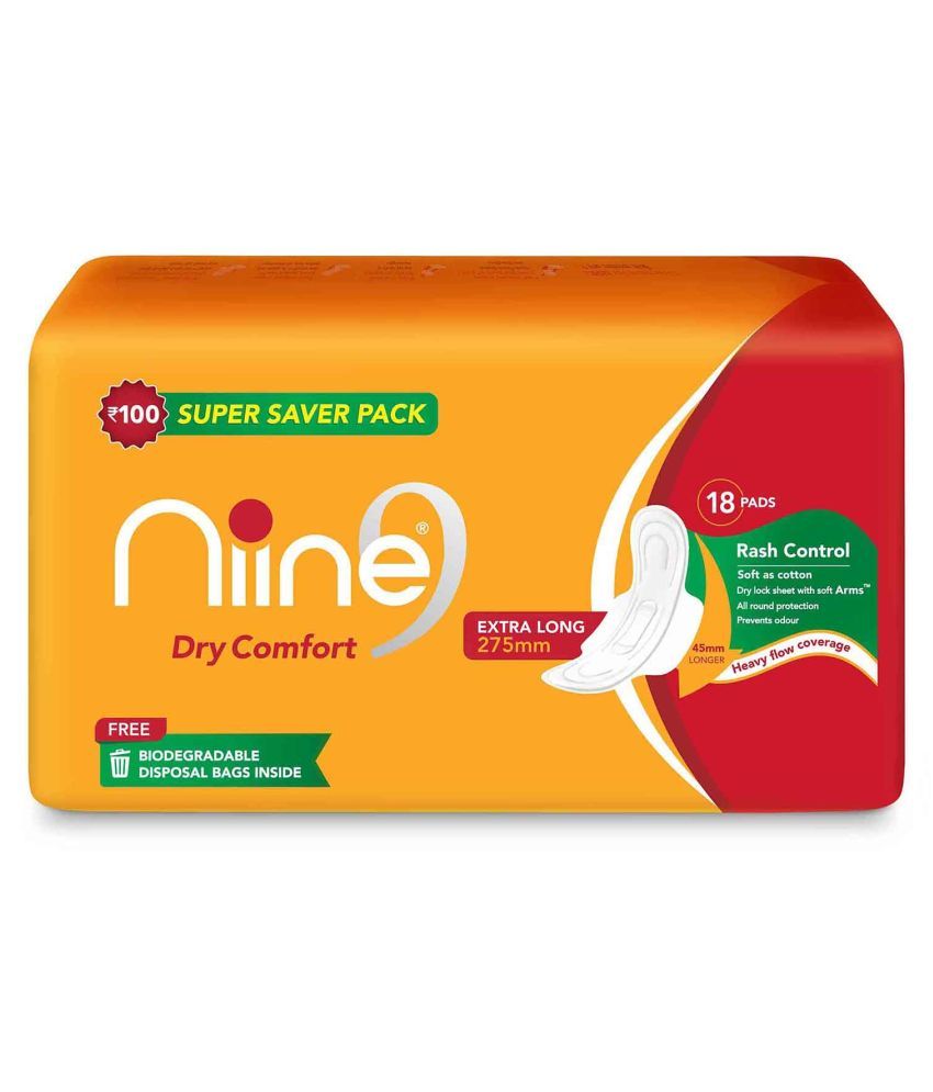 NIINE XL 54 Sanitary Pads Pack of 3 Buy NIINE XL 54 Sanitary Pads Pack