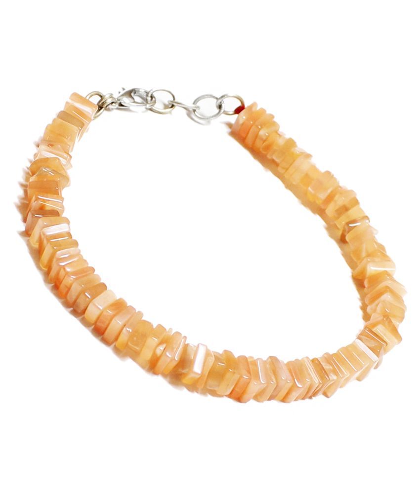 Peach moonstone bracelet: Buy Peach moonstone bracelet Online in India ...