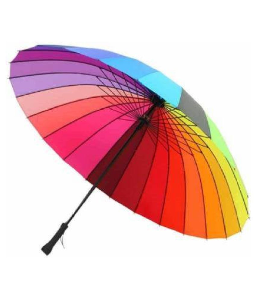 Krishnam rainbow umbrella Multi 1 Fold Umbrella Buy Online Rs