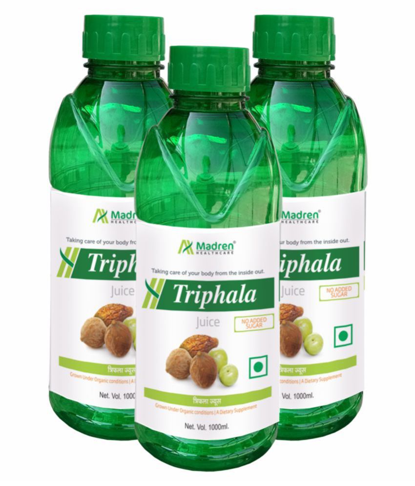 Madren Healthcare Triphala Juice Digestion Health Drink Liquid 3000 gm Pack of 3 Buy Madren