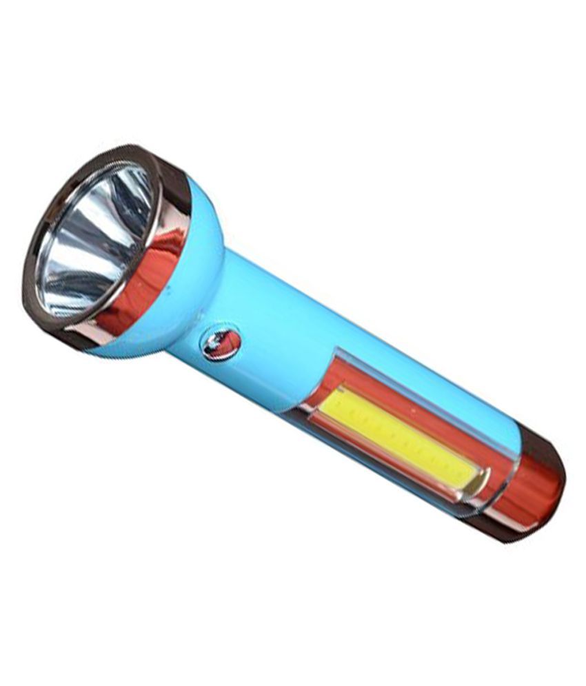 GA rechargeable led flashlight Torch 1 COB Side Flashlight multi colur